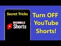 Secret Tricks to Turn Off Shorts on Youtube Disable YouTube Shorts!! - Howtosolveit