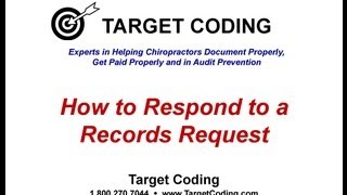 Target Coding Chiropractic Records Request