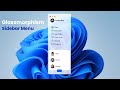 Glassmorphism Sidebar Menu Using HTML CSS  and JavaScript