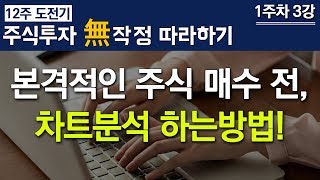 [왕초보 주식투자 12주 도전기] ■1주차 3강 - 본격적인 매수 전, 차트분석 하는 방법! / 평생투자파트너