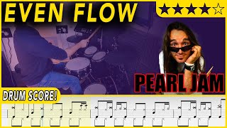 Even Flow - Pearl Jam | DRUM SCORE Sheet Music Play-Along | DRUMSCRIBE