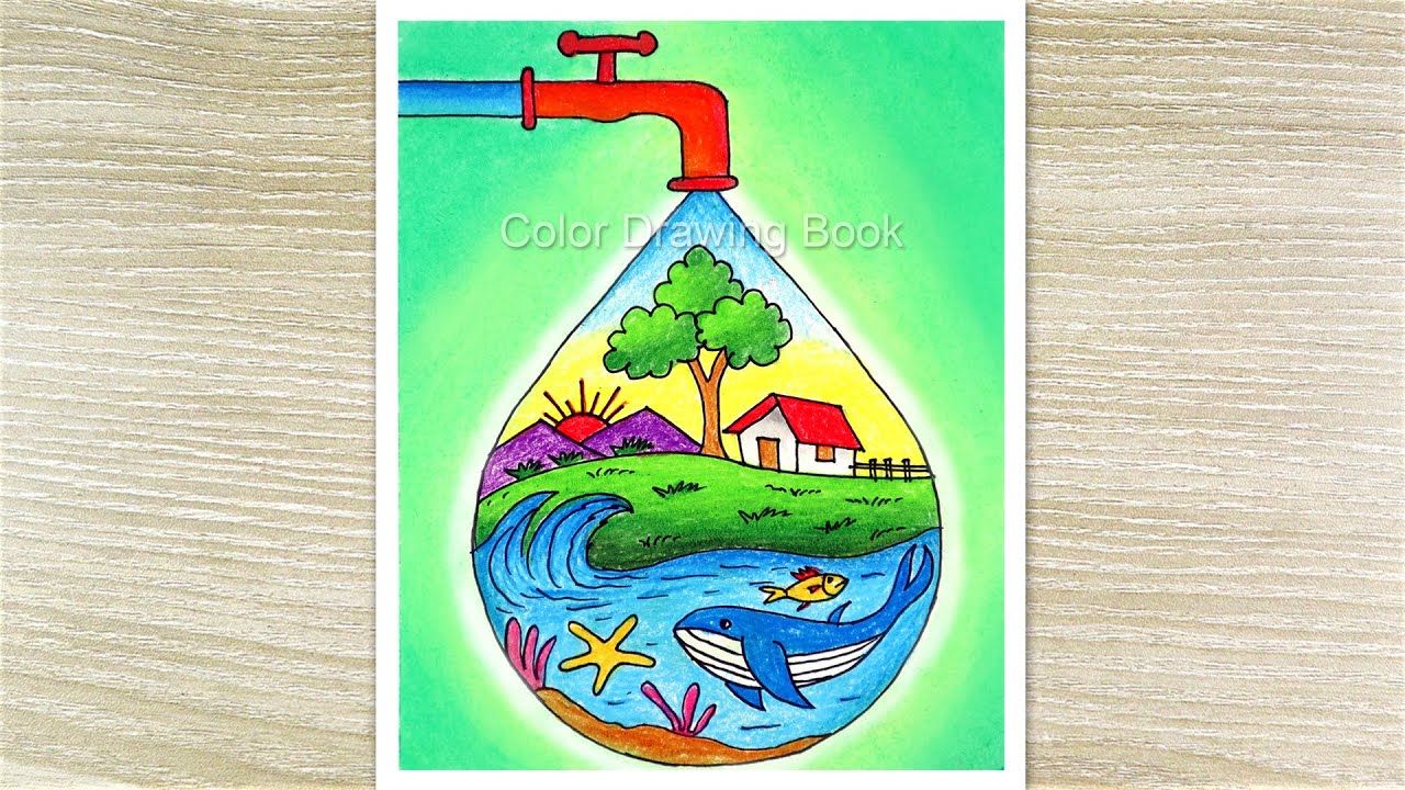 How To Draw Save Environment Save Earth, Save Nature, Poster Drawing ...