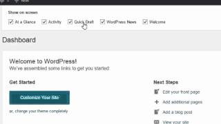 How to use the "Quick Draft" option on the dashboard
