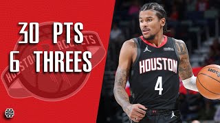 Jalen Green 30 pts 6 threes vs Pelicans 24/25 season