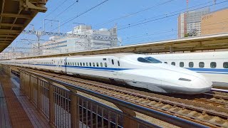 【4K】東海道新幹線N700A系G17編成のぞみ　浜松駅通過