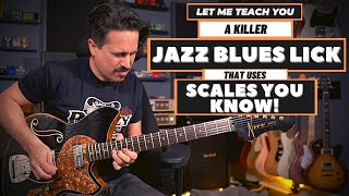 Combine 3 Scales for this Jazz Blues Guitar Lick!