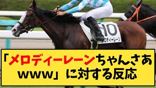 【競馬】「メロディーレーンちゃんさあｗｗｗ」に対する反応ｗｗｗ【反応集】