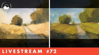 Color-Mixing & Color Studies in Watercolor - LiveStream #72
