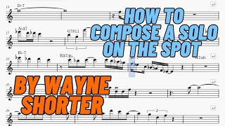 Wayne Shorter - Witch Hunt Solo Transcription