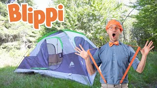 Blippi Goes On A Camping Trip | Outdoor Activities For Kids