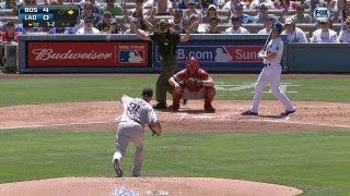 Lester throws long when ump calls time