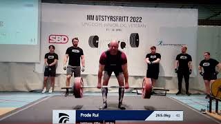 Norsk mester og Norsk rekord i M2 105 kg