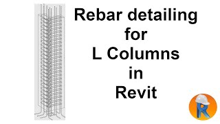 Drawing in rebar for L-shaped columns in Revit