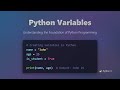 Python Variables for Beginners: A Comprehensive Guide 🐍