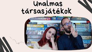 Unalmas társasjátékok lista