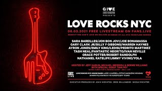 Love Rocks NYC 2021 Benefiting God's Love We Deliver Live From The Beacon Theatre | 6/3/21