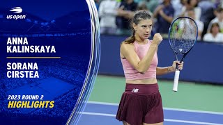 Anna Kalinskaya vs. Sorana Cirstea Highlights | 2023 US Open Round 2