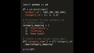 Using Map and Dictionaries in Pandas