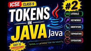 Java Tokens Explained Keywords, Identifiers, Literals, Operators & Separators ICSE Class 9 Computer