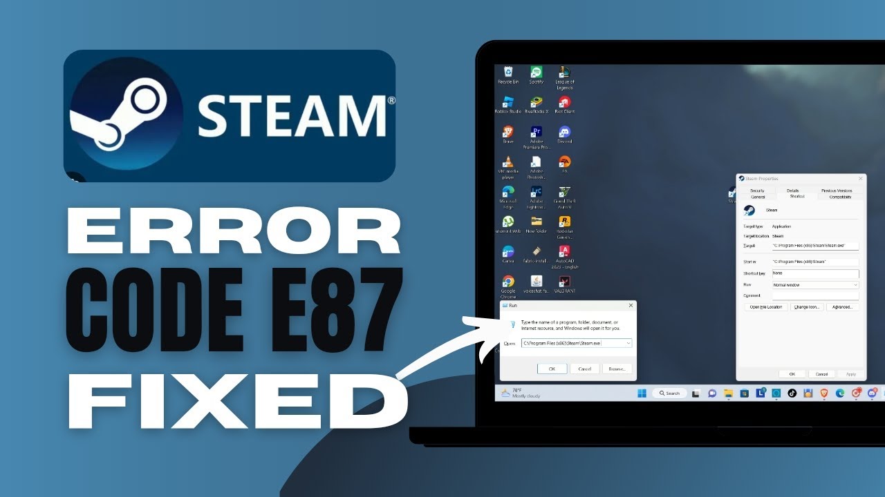 How To Fix Steam Error Code E87 - Solved! - YouTube