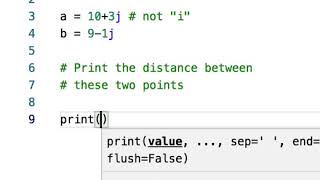 9. Complex numbers in Python