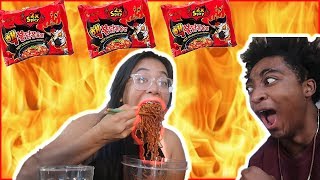 NUCLEAR FIRE NOODLE CHALLENGE! 6x! (DO NOT TRY)