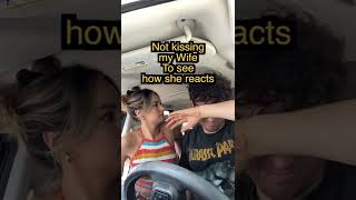 Not kissing my wife to see how she reacts. #prank #coupleprank #couplegoals