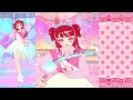 【ピンク×水色】rで簡単‼️お手軽かわいいカジュアルコーデ🌟 【ワッチャプリマジ！プレイ動画】 ワッチャプリマジ プリマジ ミックスコーデ