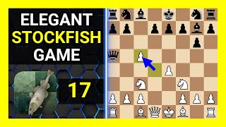 Elegant Stockfish 17 Chess Game, Pterodactyl Defense, Sicilian, Rhamporhynchus