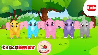🐘Ek Mota Hathi + More Nursery Rhymes for Kids | एक मोटा हाथी | ChocoBerry Poems | Kids Hindi Poems