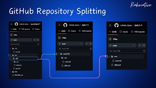 Split GitHub Repository into multiple Repositories with History | Step-by-Step Guide