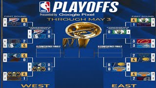 NBA PLAYOFF 2024 BRACKETS STANDING TODAY | NBA STANDING TODAY as of MAY 04, 2024