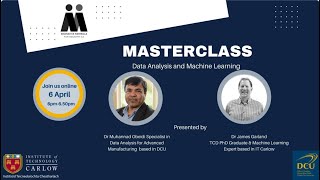 IMI4 MASTERCLASS Series: Data Analysis & Machine Learning