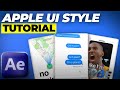 How to Make Viral APPLE UI STYLE Animations! (After Effects Tutorial)