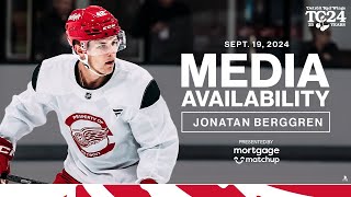 Jonatan Berggren Training Camp Media | Sept. 19, 2024