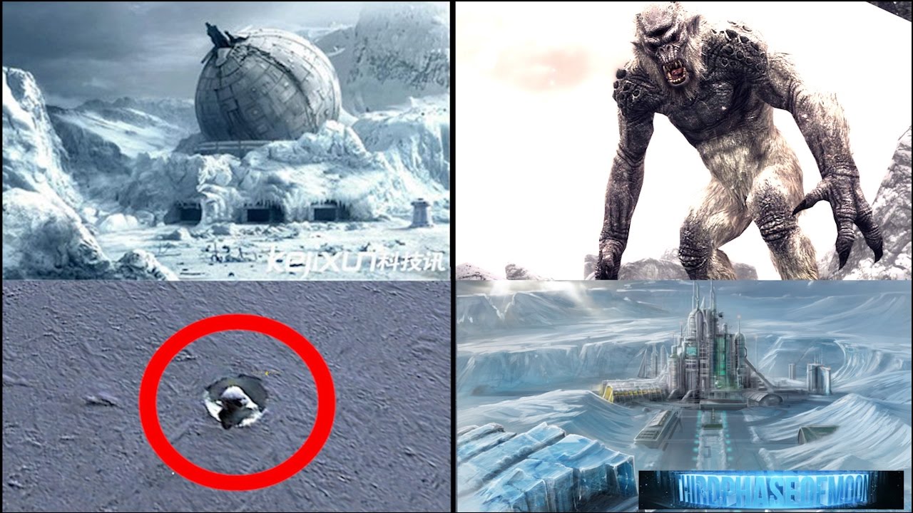 HUGE Discovery! Massive Antarctic Cave Troll Or UFO Alien Base Google ...