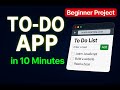 To-Do List App with LocalStorage | JavaScript Beginner Project