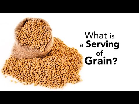 What is considered a serving of grains?