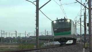 【埼京線】 E233系 ハエ112編成 川越車両センタ－へ回送 2014.11.8