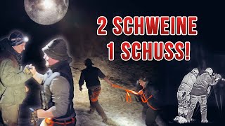 2 Schweine auf einen Streich - Nachtjagd mit Patrick | Niklas on fire