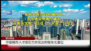 中國城市人才吸引力排名這個城市居東北首位#新聞#熱點#事件