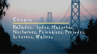 ショパン：小品集 Ballades, Études, Mazurkas, Nocturnes, Polonaises, Preludes, Scherzos, Waltzes(M.)