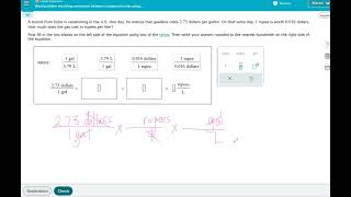 Word problem involving conversion between compound units using dimensional analysis