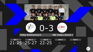 Volley Schönenwerd II vs. VBC Voléro Zürich I, Qualifikationsrunde 2019/20, NLB