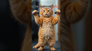 Bodybuilder Cat transformation #shorts #cat #bodybuilding