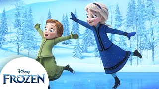Anna & Elsa's Winter Wonderland | Build a Snowman, Ice Skate & More | Frozen