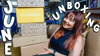 June Book Unboxing! Illumicrate, Fairyloot, Locked Library, & Special Editions! 2023