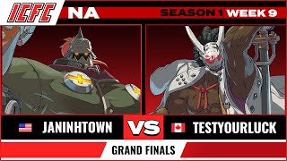 Janinhtown (Potemkin) vs Testyourluck (Nagoriyuki) Grand Finals - ICFC GGST NA Season 1 Week 9