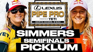 Caitlin Simmers vs Molly Picklum | Lexus Pipe Pro presented by YETI 2025 - Semifinals