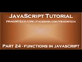 Functions in JavaScript
